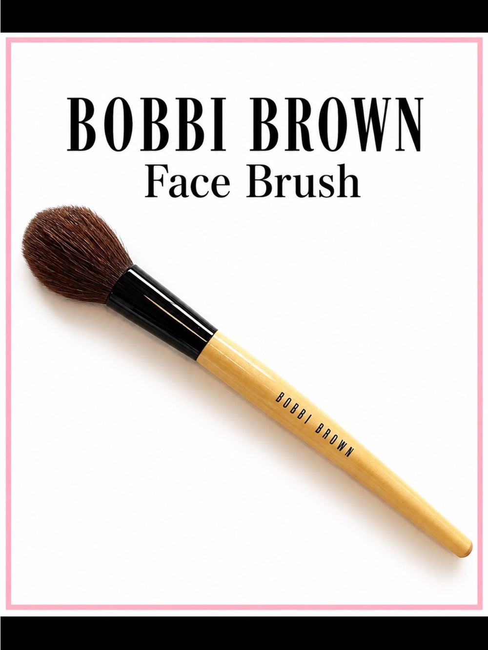 Bobbi Brown Face brush classic style-natural wood handle